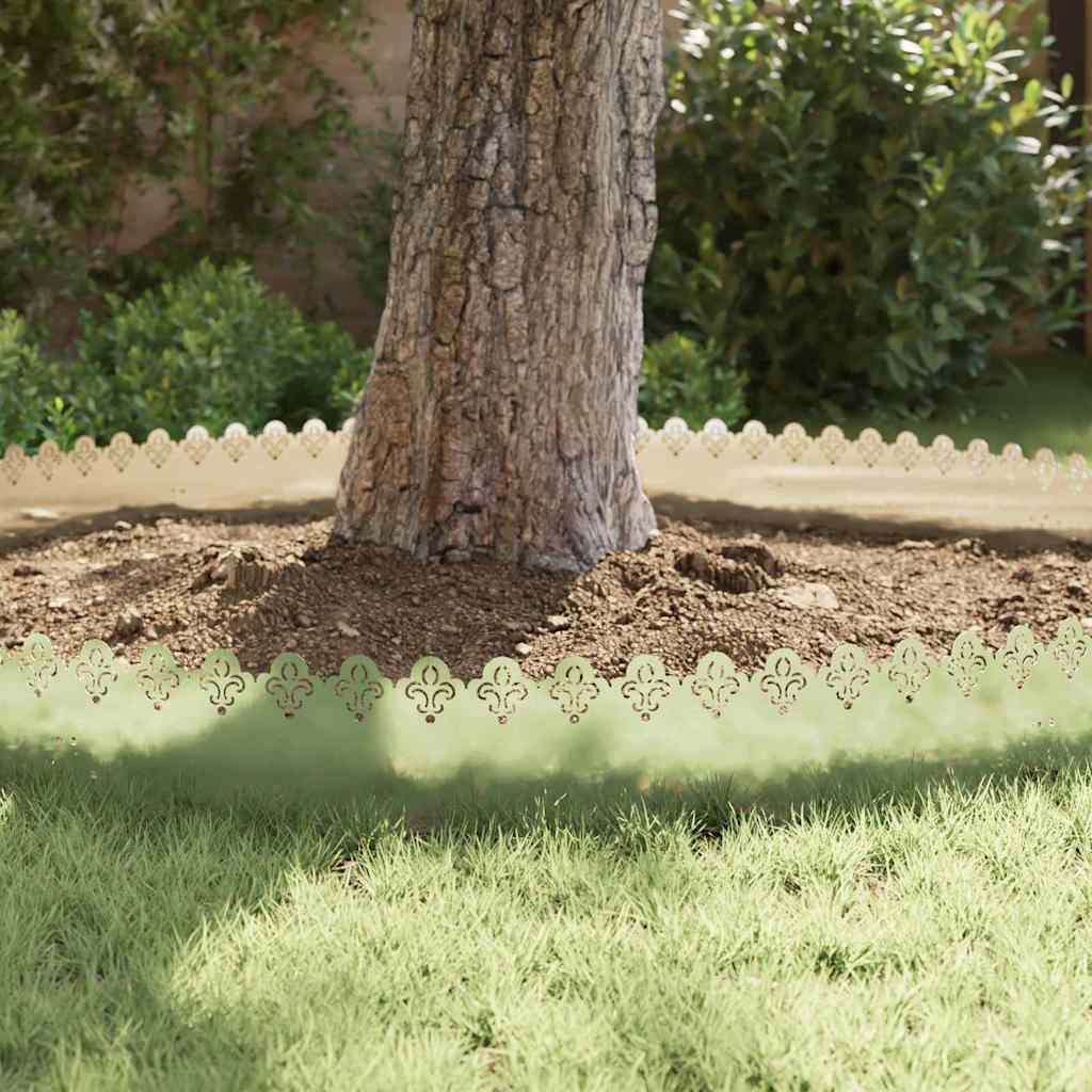 Rasenkanten 10 pcs Silber 103 x 0,05 x 22 cm Edelstahl