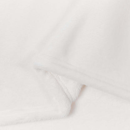 Überwurfdecke Weiß 240 x 270 cm Fleece