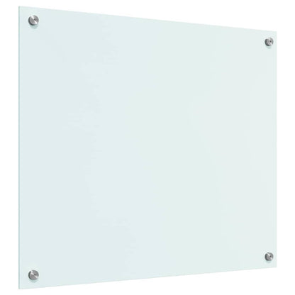 Küchenrückwand Weiß 70 x 60 cm Gehärtetes Glas
