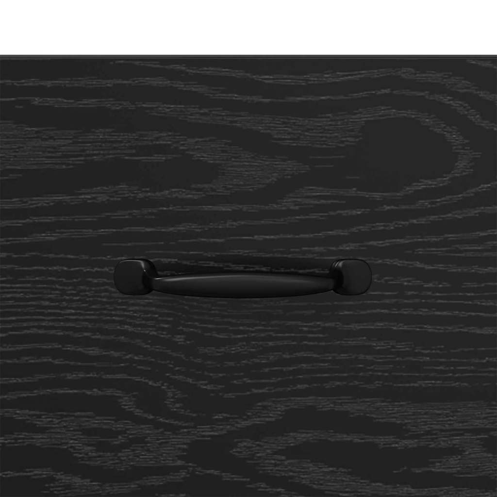Nachttisch Schwarz Eichen-Optik 40 x 40,5 x 66 cm Holzwerkstoff