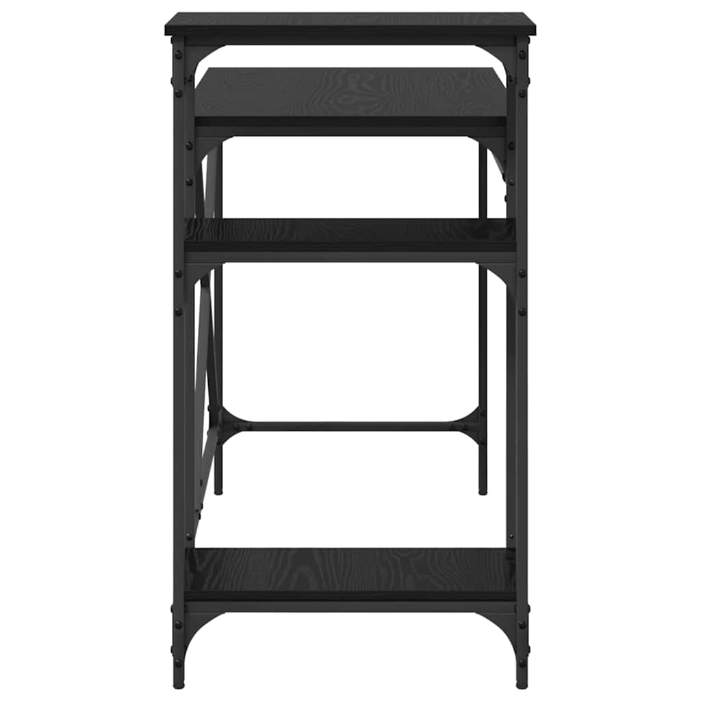 Schreibtisch Schwarz Eichen-Optik 105 x 50 x 90 cm