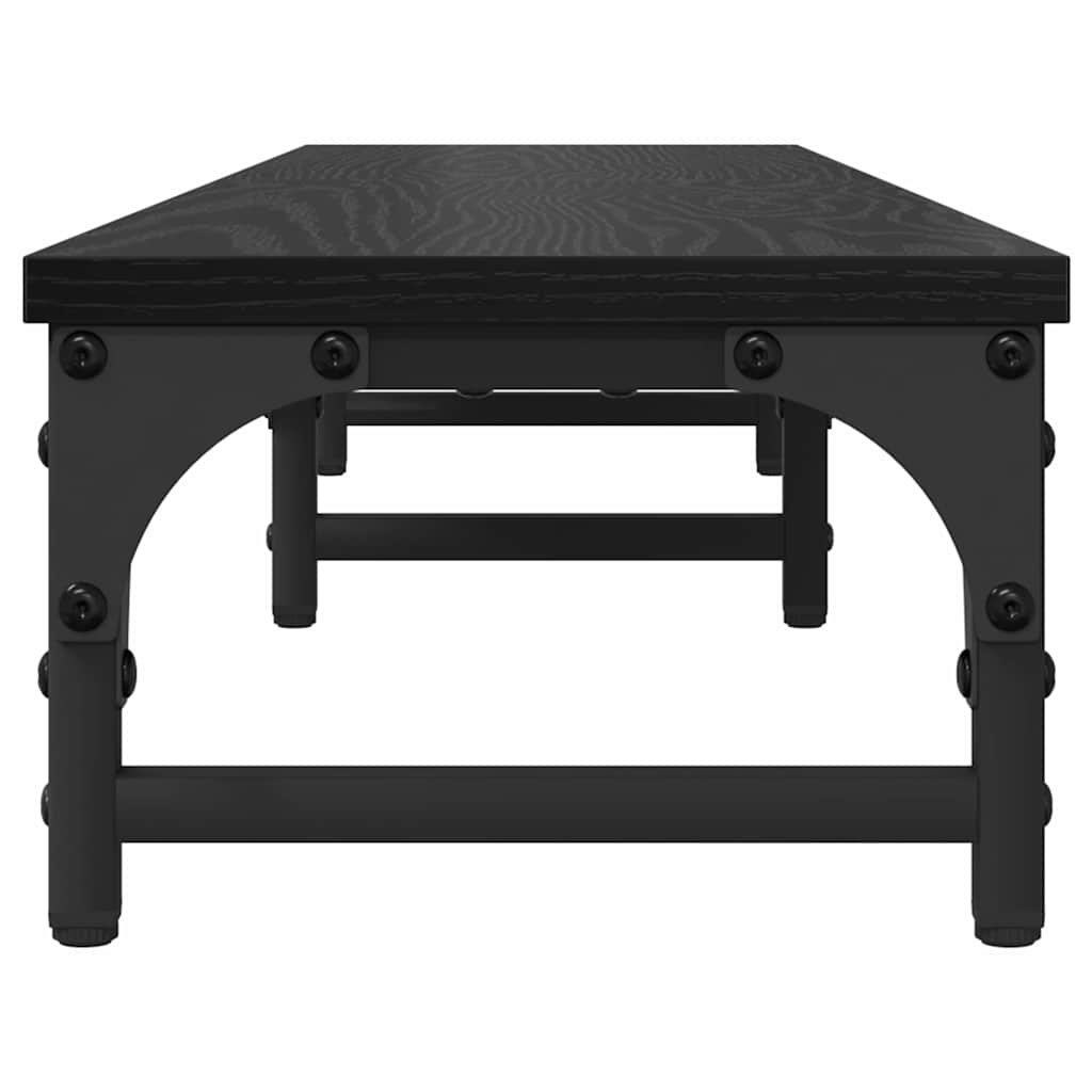 Monitor Halterung Schwarz Eichen-Optik 105 x 23 x 15,5 cm