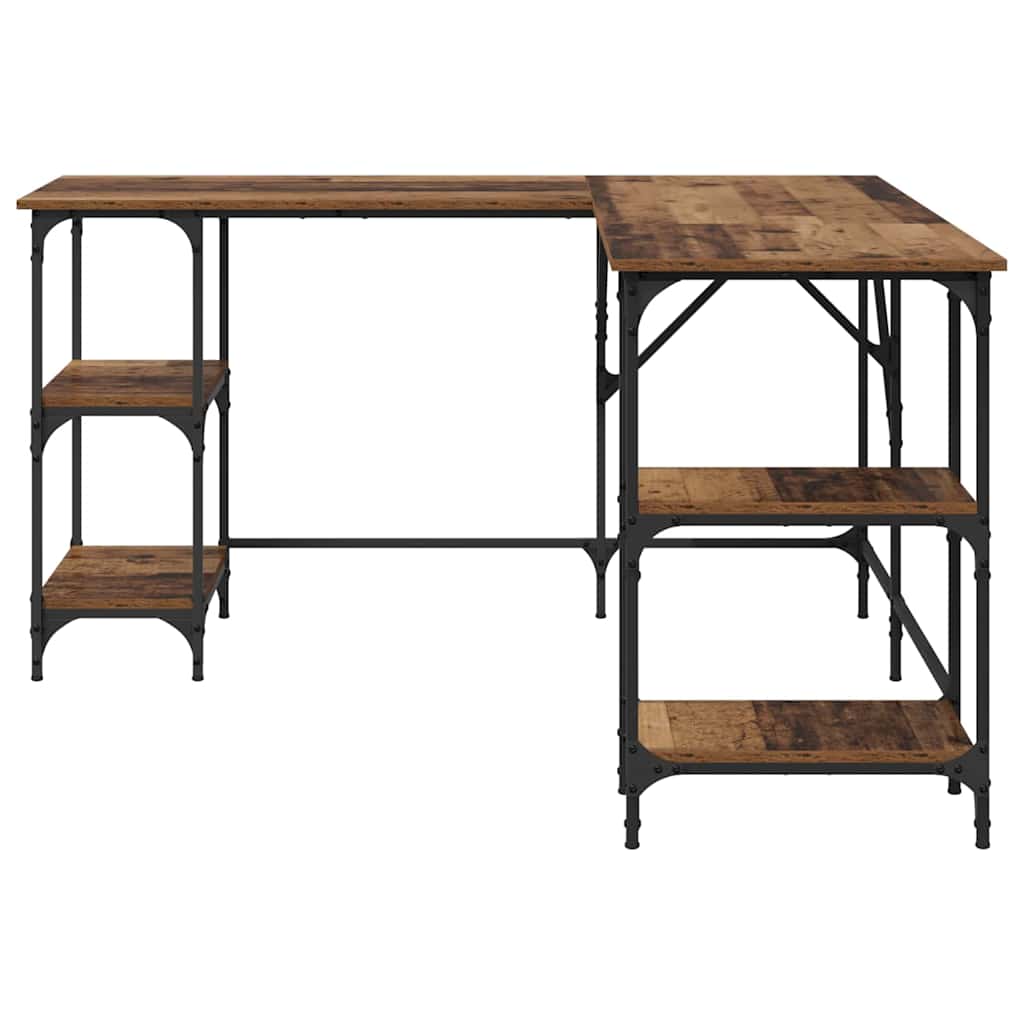 Schreibtisch Altholz 139 x 139 x 75 cm Holzwerkstoff