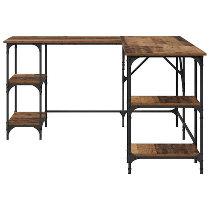 Schreibtisch Altholz 139 x 139 x 75 cm Holzwerkstoff