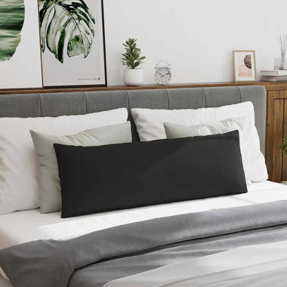 Sofakissen 2 Stück Schwarz 120 x 40 cm Stoff