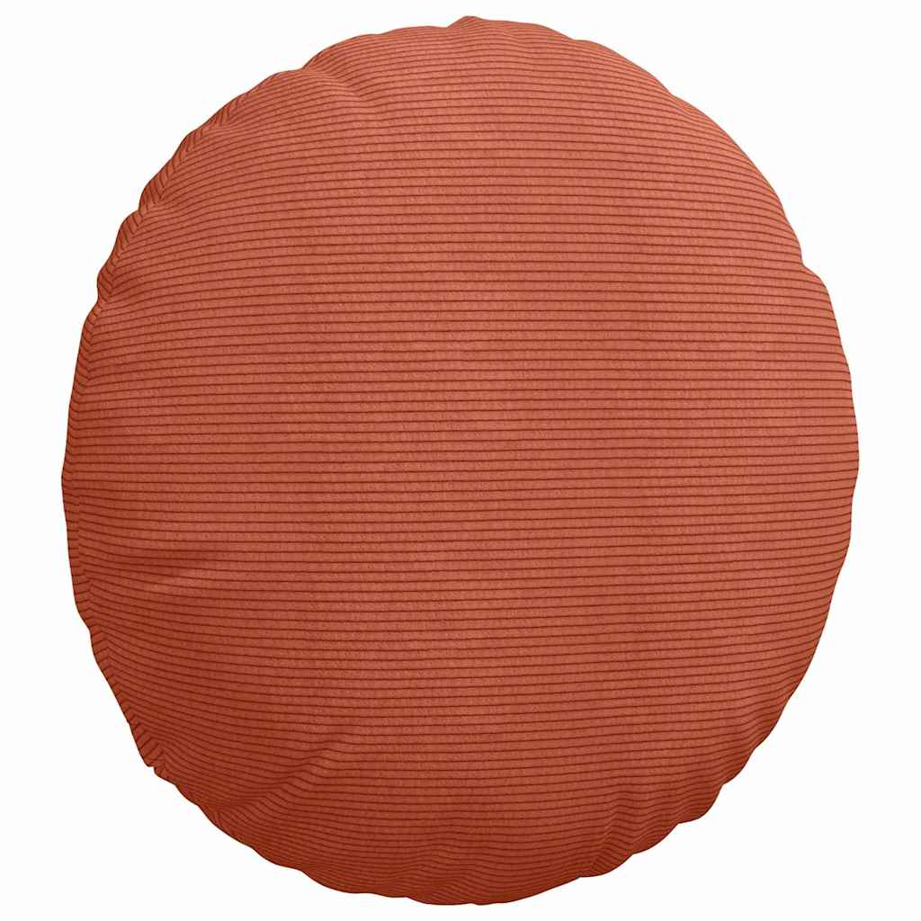 Sitzkissen 2 pcs Rot-Orange Ø 50 cm Cordstoff