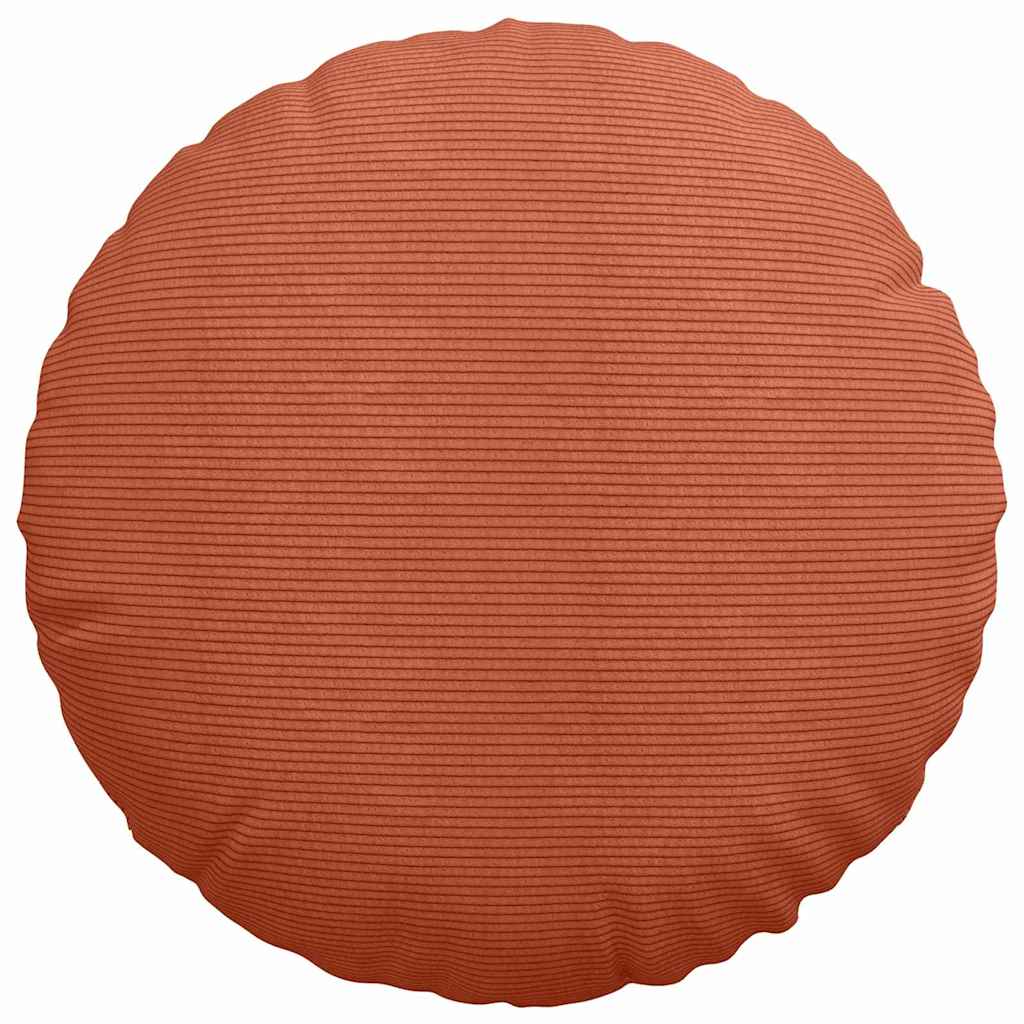 Sitzkissen 2 pcs Rot-Orange Ø 50 cm Cordstoff