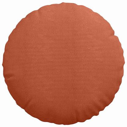Sitzkissen 2 pcs Rot-Orange Ø 50 cm Cordstoff