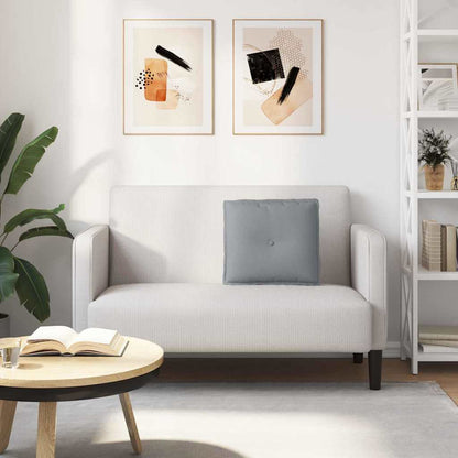 Rückenkissen Hellgrau 50 x 19 x 45 cm Stoff