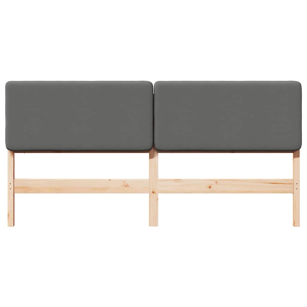 Gepolstertes Kopfteil mit Kopfteil Braun und Hellgrau 200 cm