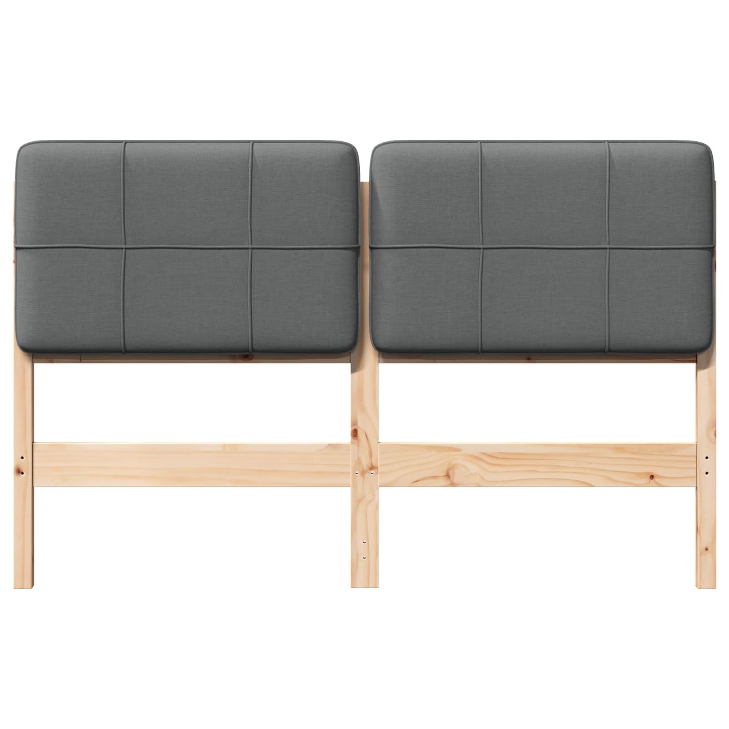 Gepolstertes Kopfteil mit Kopfteil Braun und Hellgrau 150 cm