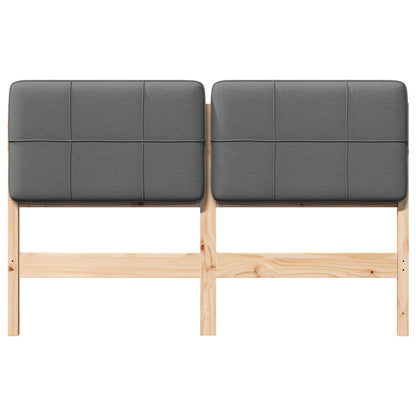 Gepolstertes Kopfteil mit Kopfteil Braun und Hellgrau 150 cm