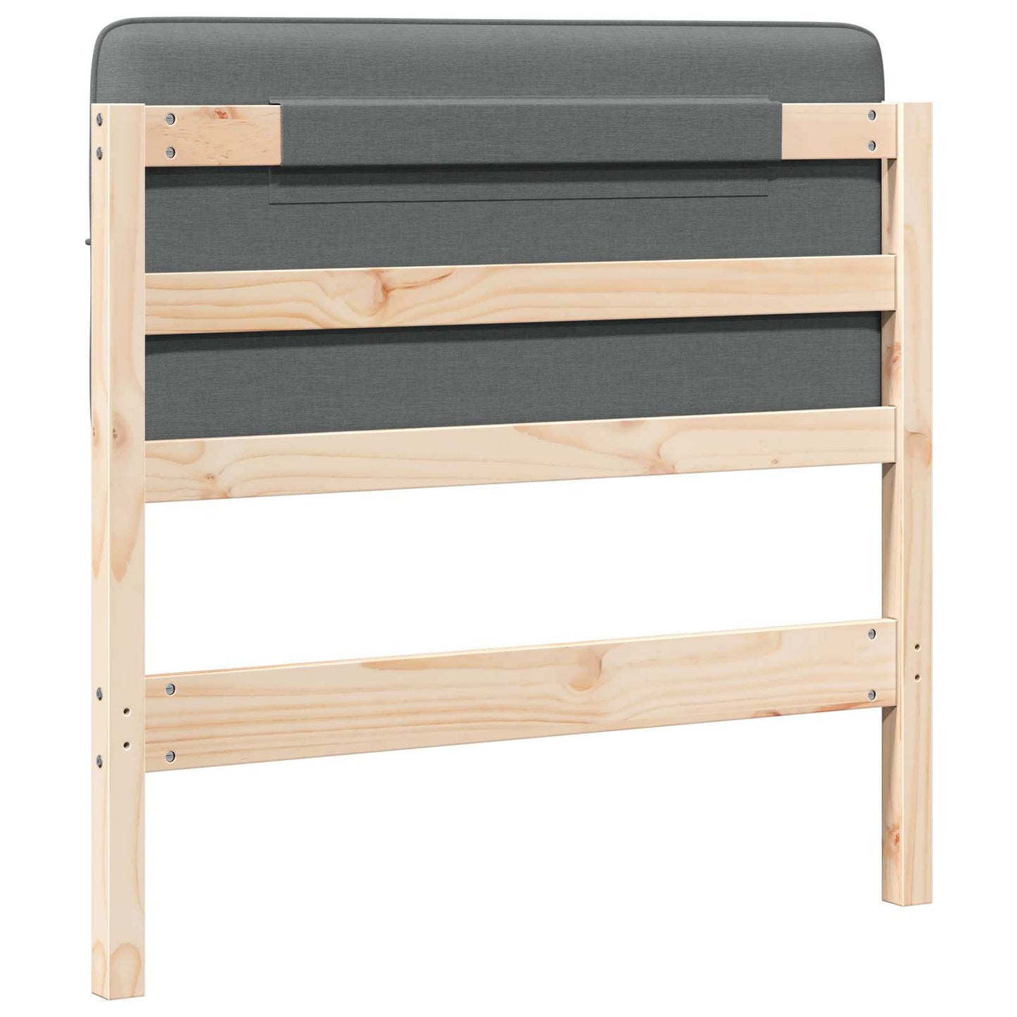 Gepolstertes Kopfteil mit Kopfteil Braun und Hellgrau 90 cm