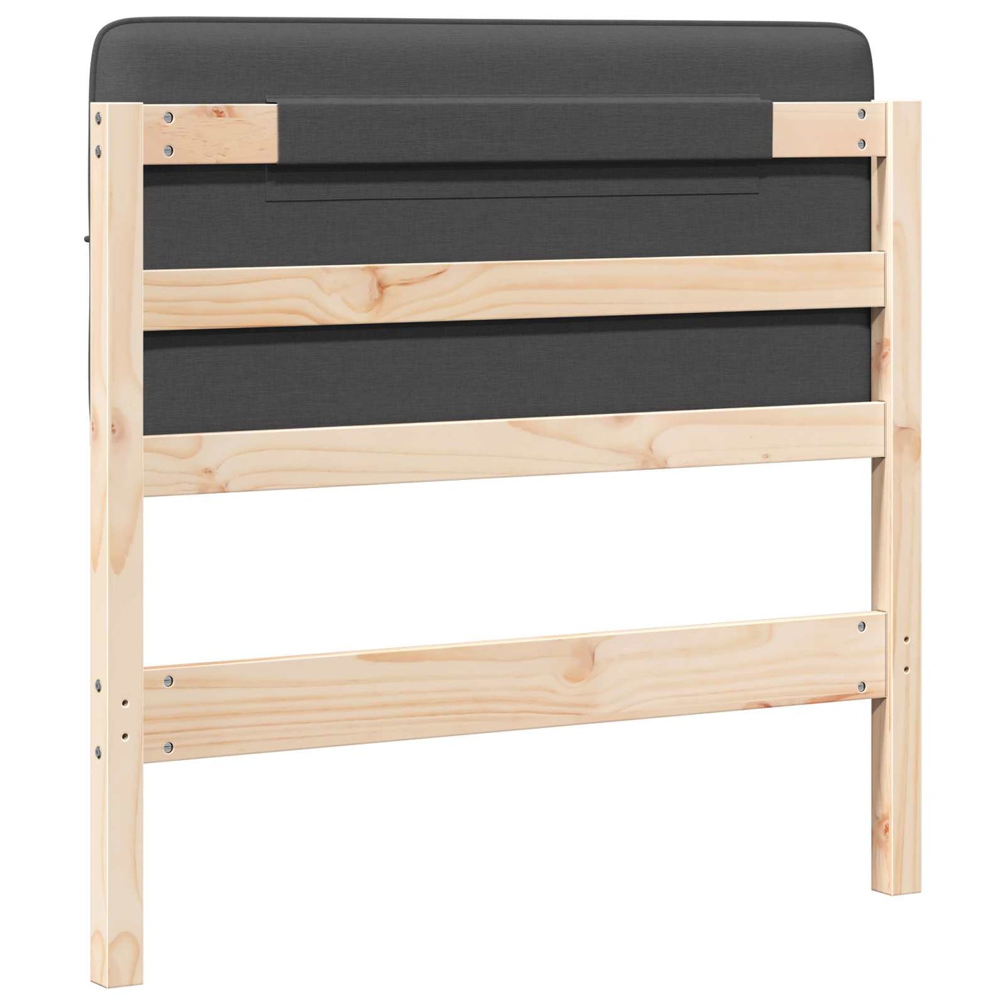 Gepolstertes Kopfteil mit Kopfteil Braun und Dunkelgrau 90 cm