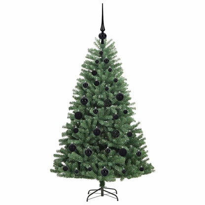 Künstlicher klappbarer Weihnachtsbaum mit 150 LEDs Grün 120 cm