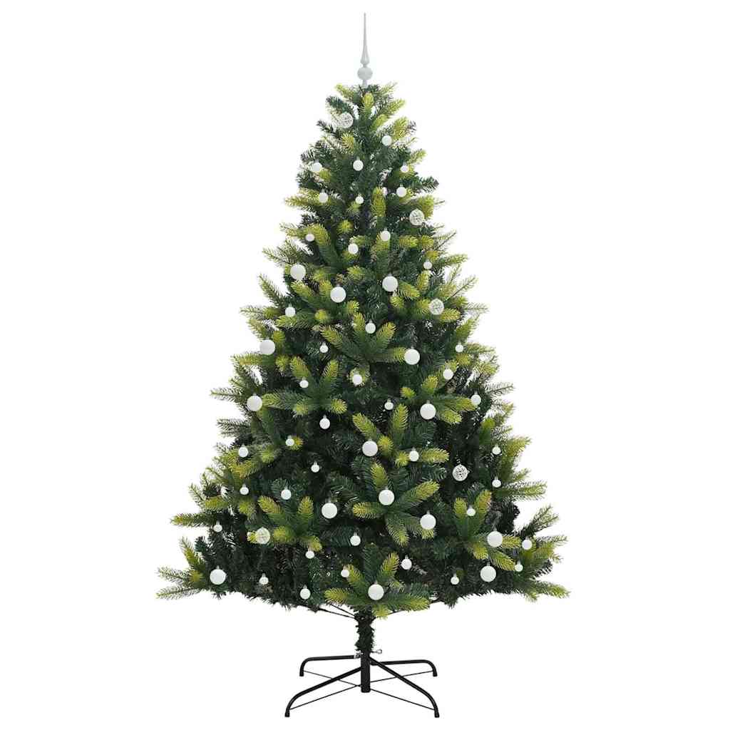 Künstlicher Klapp-Weihnachtsbaum mit 300 LEDs Grün 240 cm