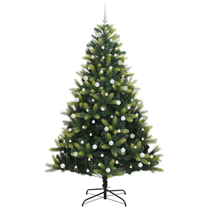 Künstlicher Klapp-Weihnachtsbaum mit 300 LEDs Grün 240 cm