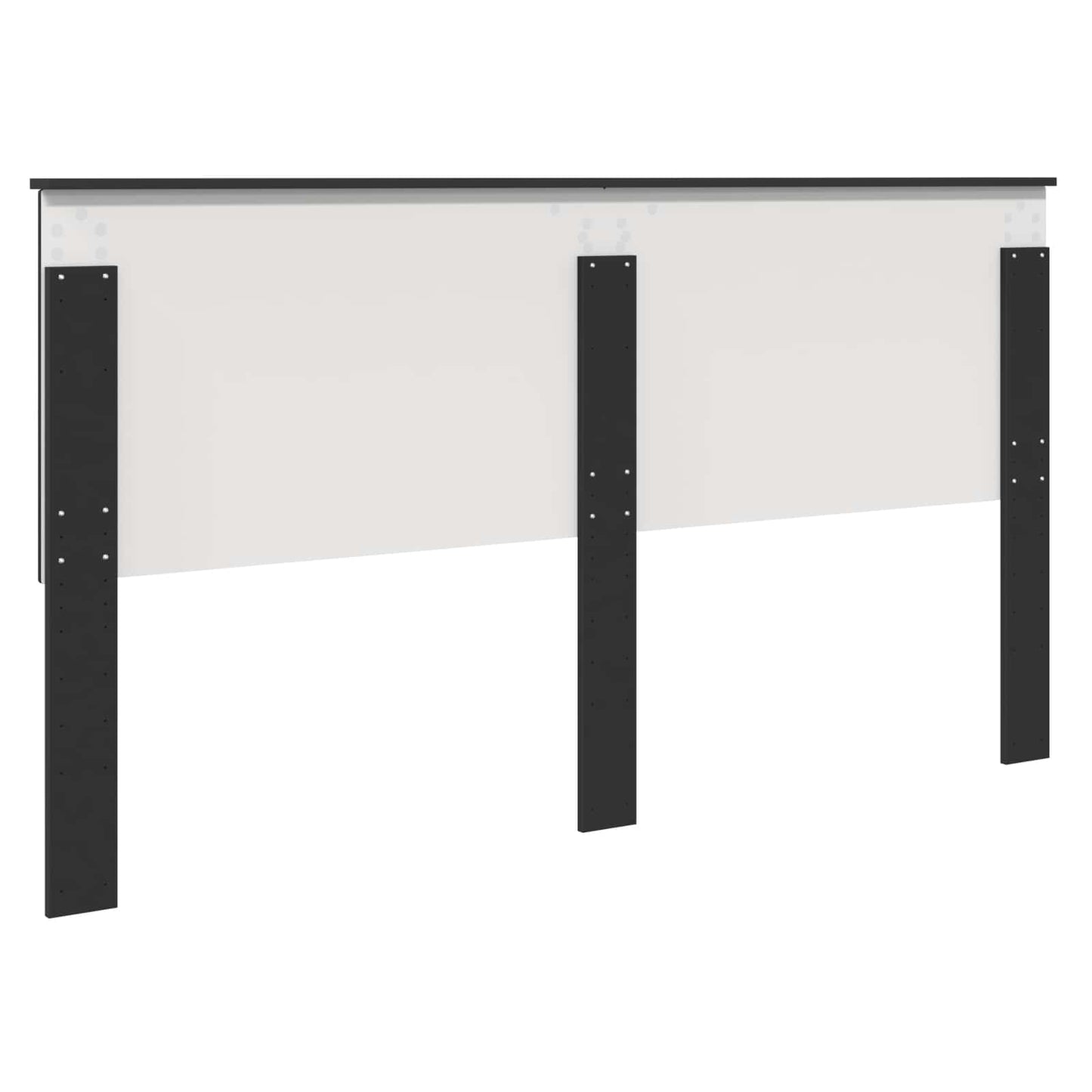 Kopfteil Schwarz Eichen-Optik 200 cm Holzwerkstoff