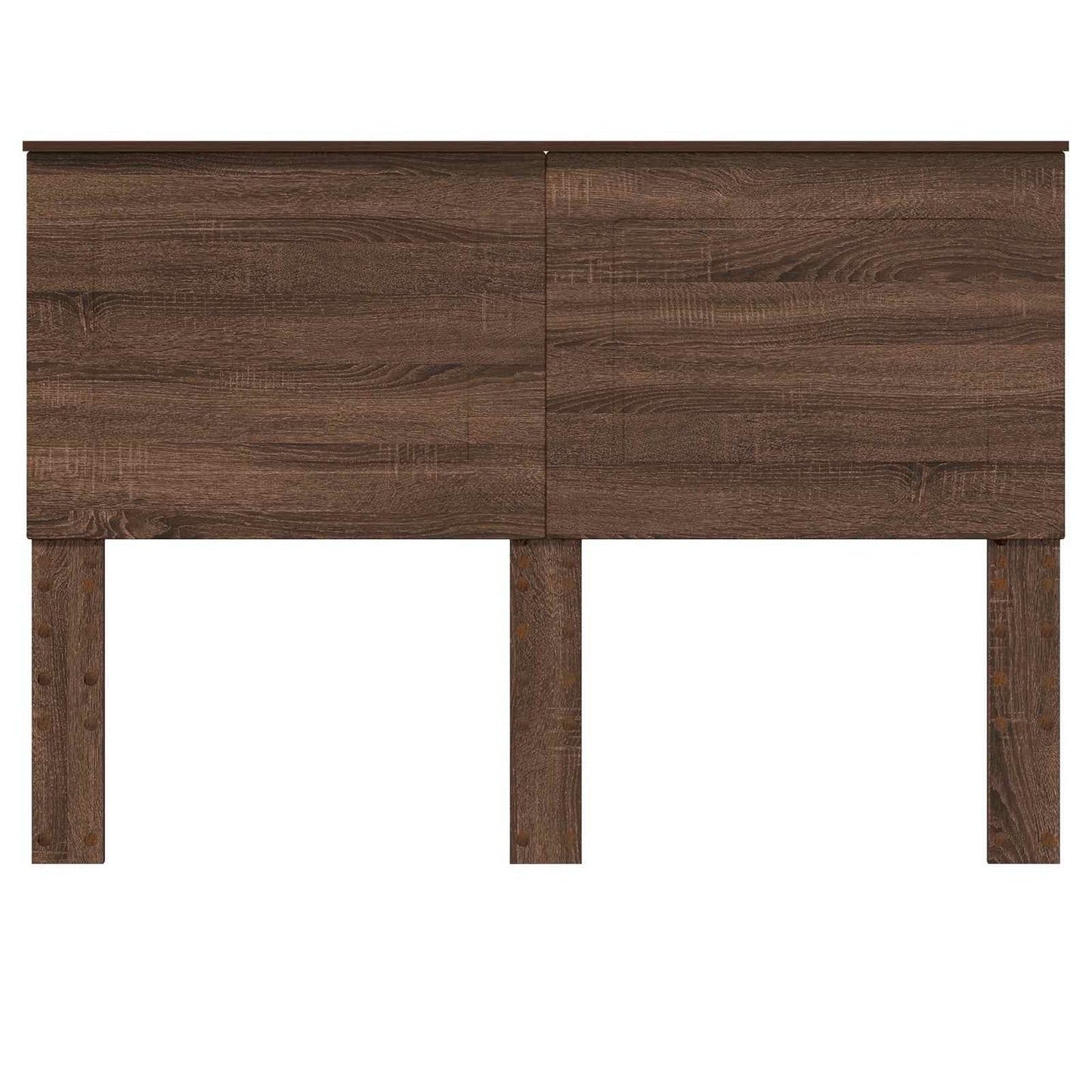 Kopfteil Braun Eichen-Optik Holzwerkstoff