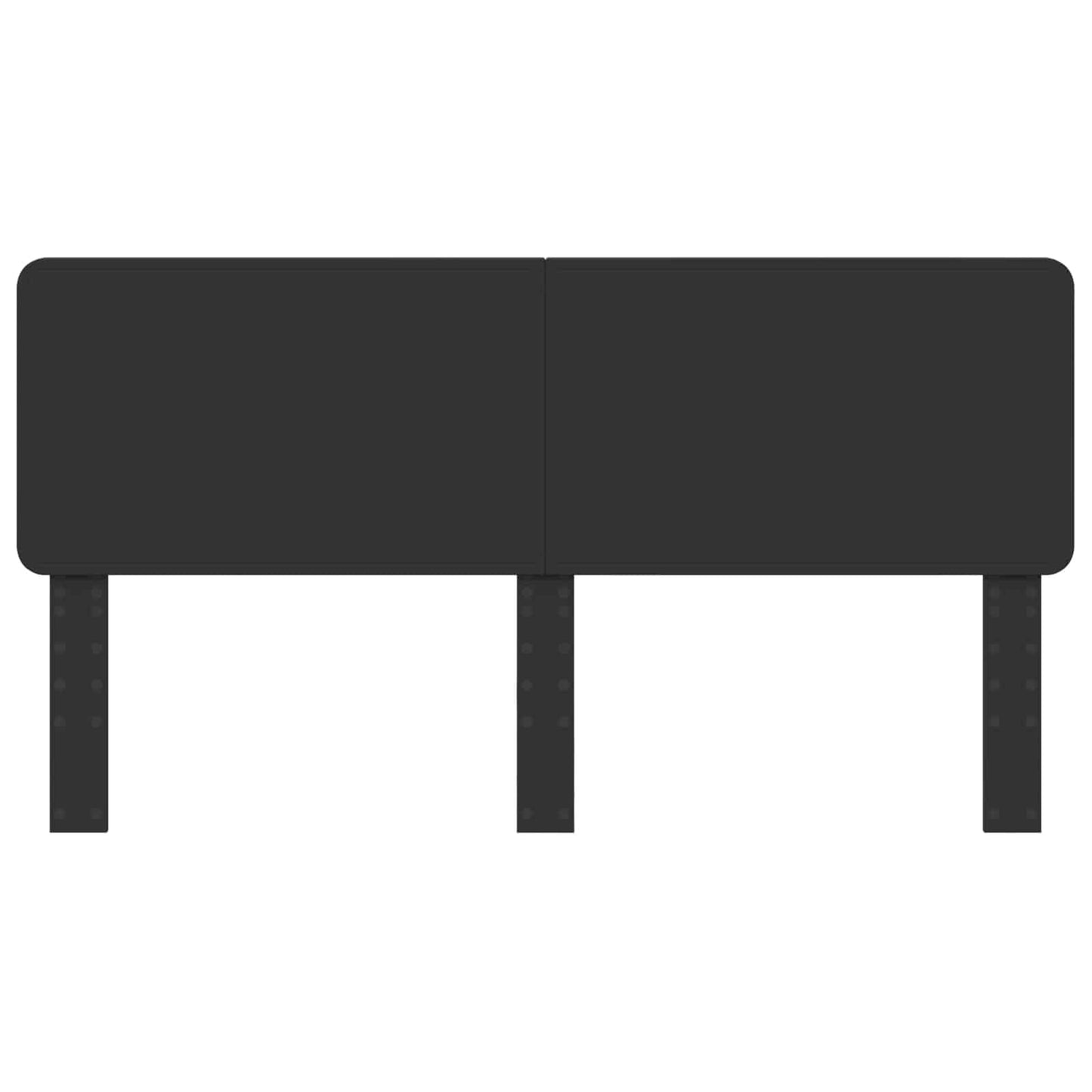 Kopfteil Schwarz Eichen-Optik 200 cm Holzwerkstoff