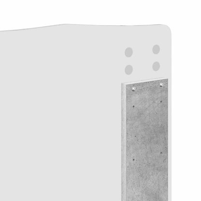 Kopfteil Beton Grau 180 cm Holzwerkstoff