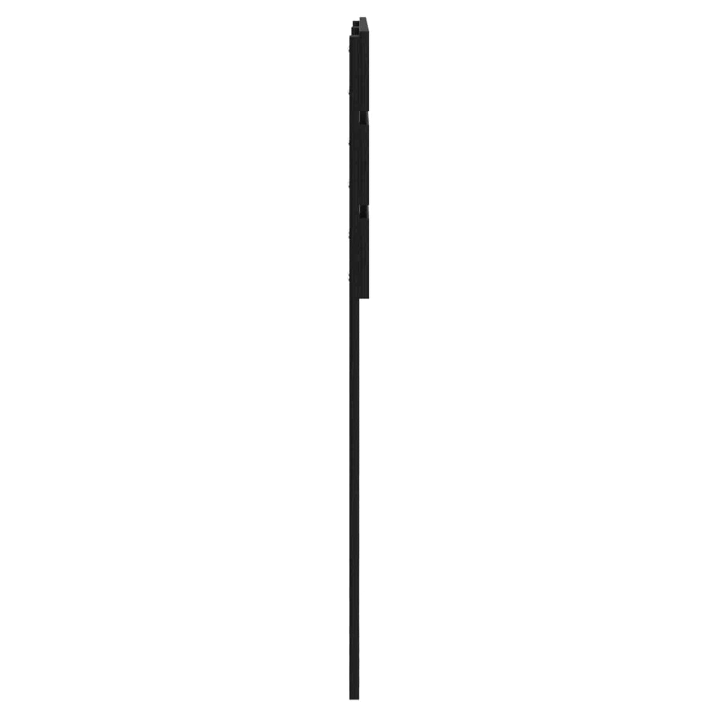 Kopfteil Schwarz Eichen-Optik 200 cm Holzwerkstoff