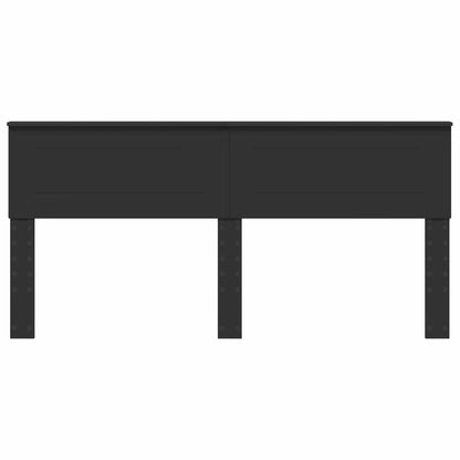 Kopfteil Schwarz Eichen-Optik 200 cm Holzwerkstoff