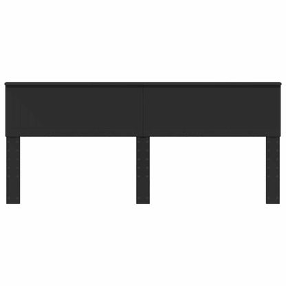 Kopfteil Schwarz Eichen-Optik 200 cm Holzwerkstoff