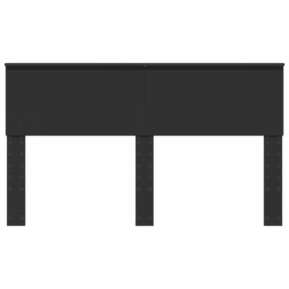 Kopfteil Schwarz Eichen-Optik 150 cm Holzwerkstoff