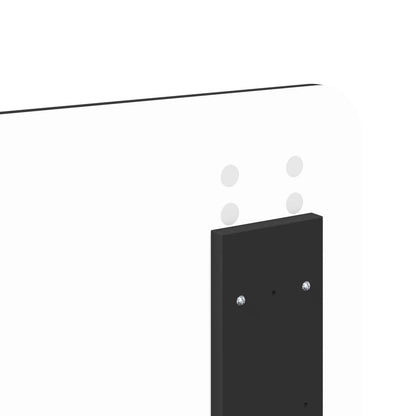Kopfteil Schwarz Eichen-Optik 200 cm Holzwerkstoff