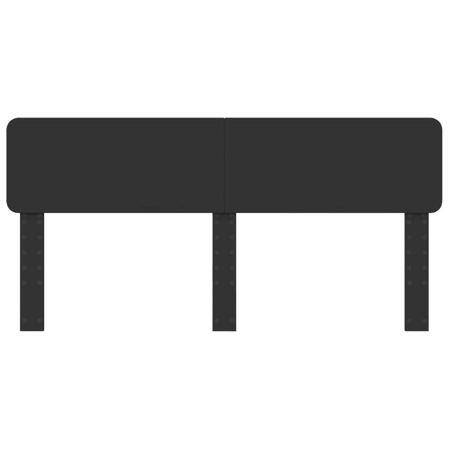 Kopfteil Schwarz Eichen-Optik 200 cm Holzwerkstoff