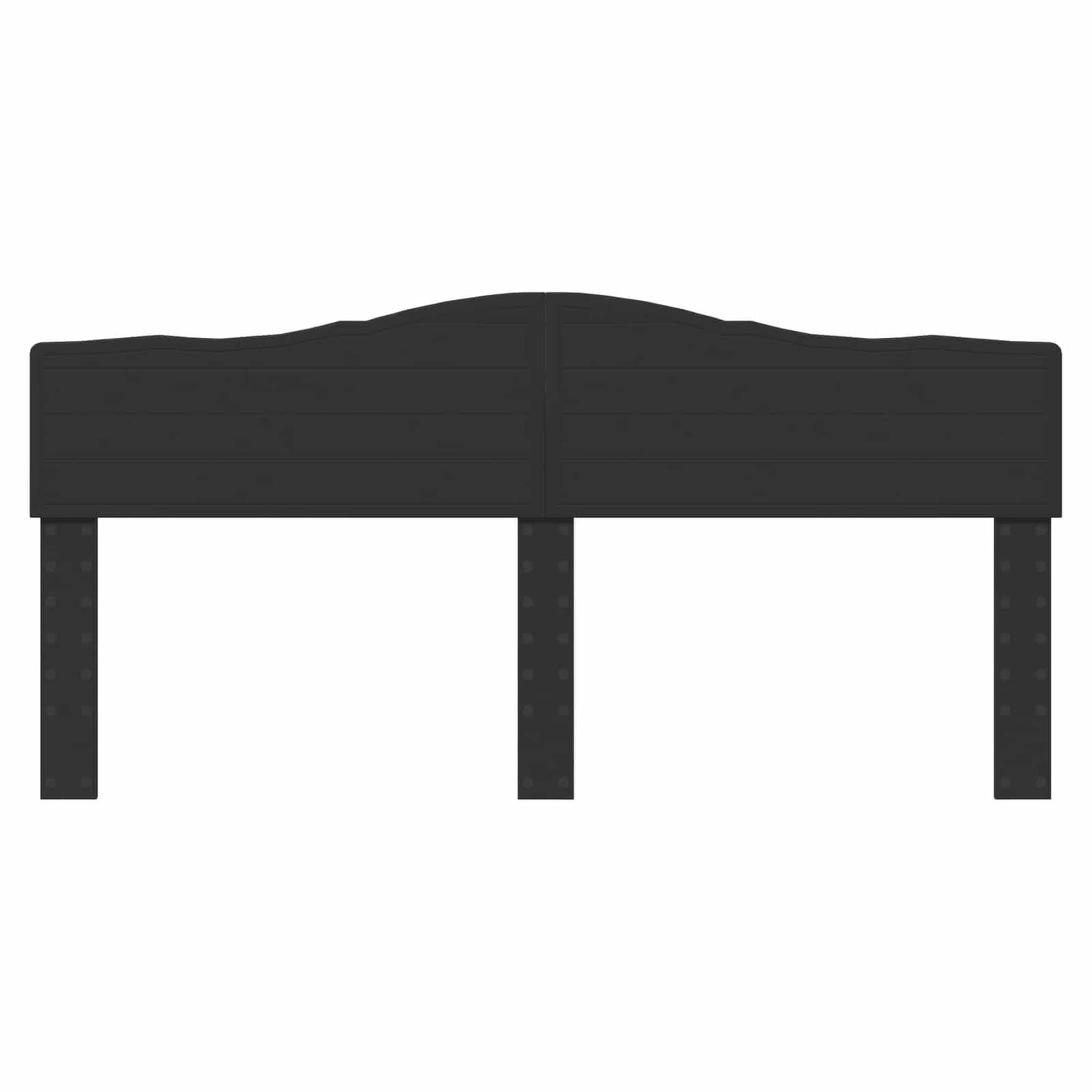 Kopfteil Schwarz Eichen-Optik 200 cm Holzwerkstoff