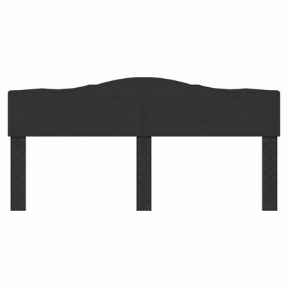 Kopfteil Schwarz Eichen-Optik 200 cm Holzwerkstoff