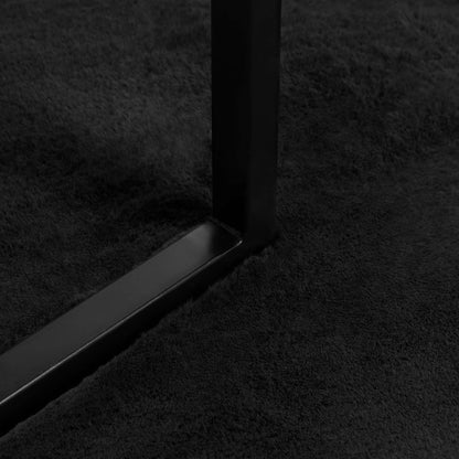 Rutschfester Kunstfellteppich Olite Schwarz 140 x 200 cm