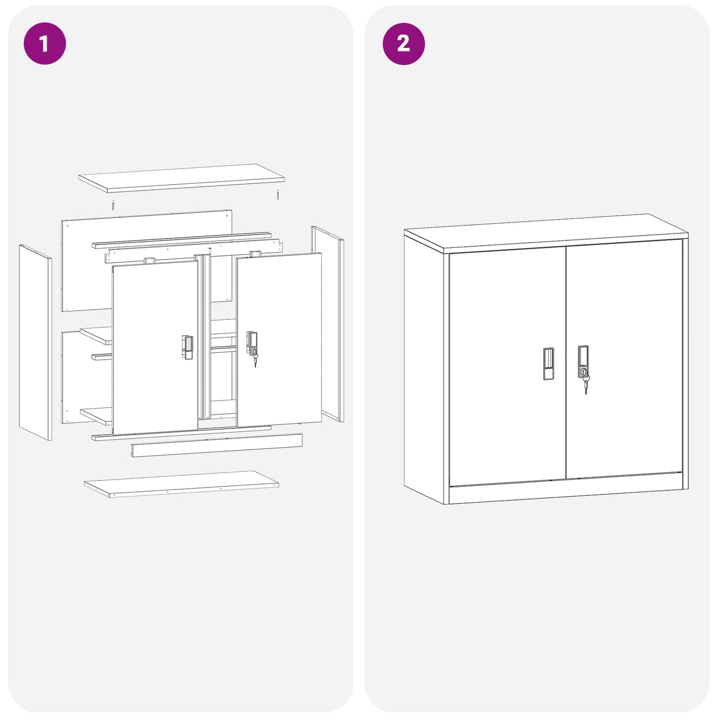 Aufbewahrungsschrank Olive Grün 90 x 40 x 90 cm Stahl