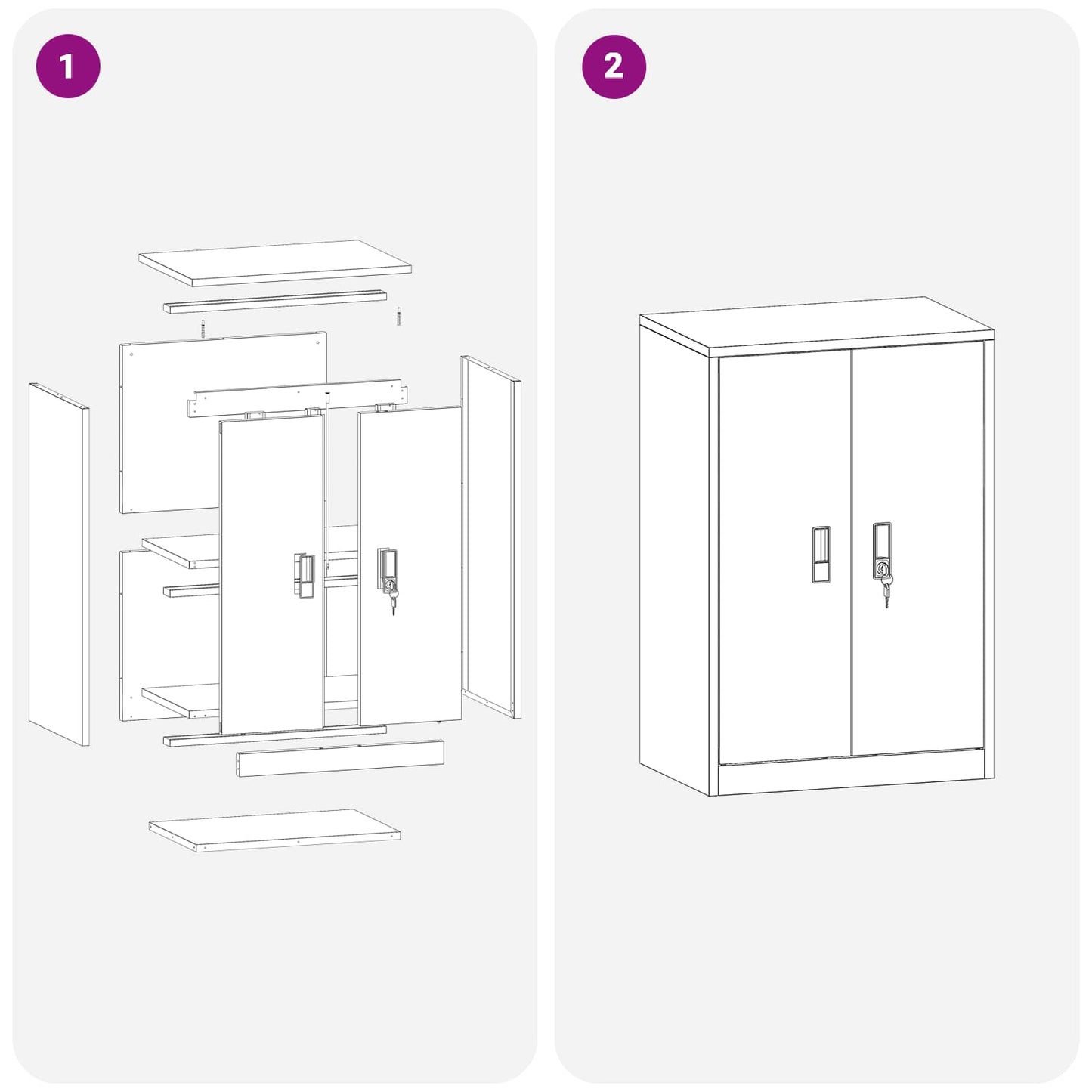 Aufbewahrungsschrank Olive Grün 60 x 40 x 90 cm Stahl