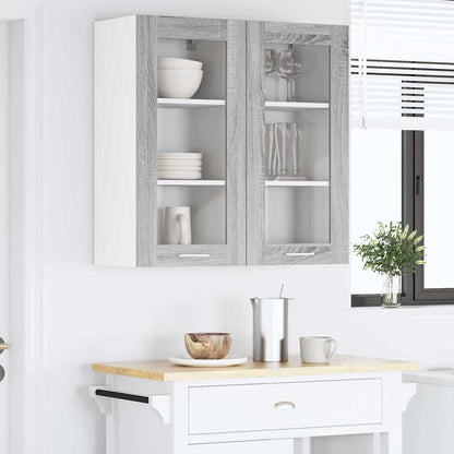 Hängeschrank 2 pcs Graues Sonoma 40 x 31 x 80 cm Holzwerkstoff