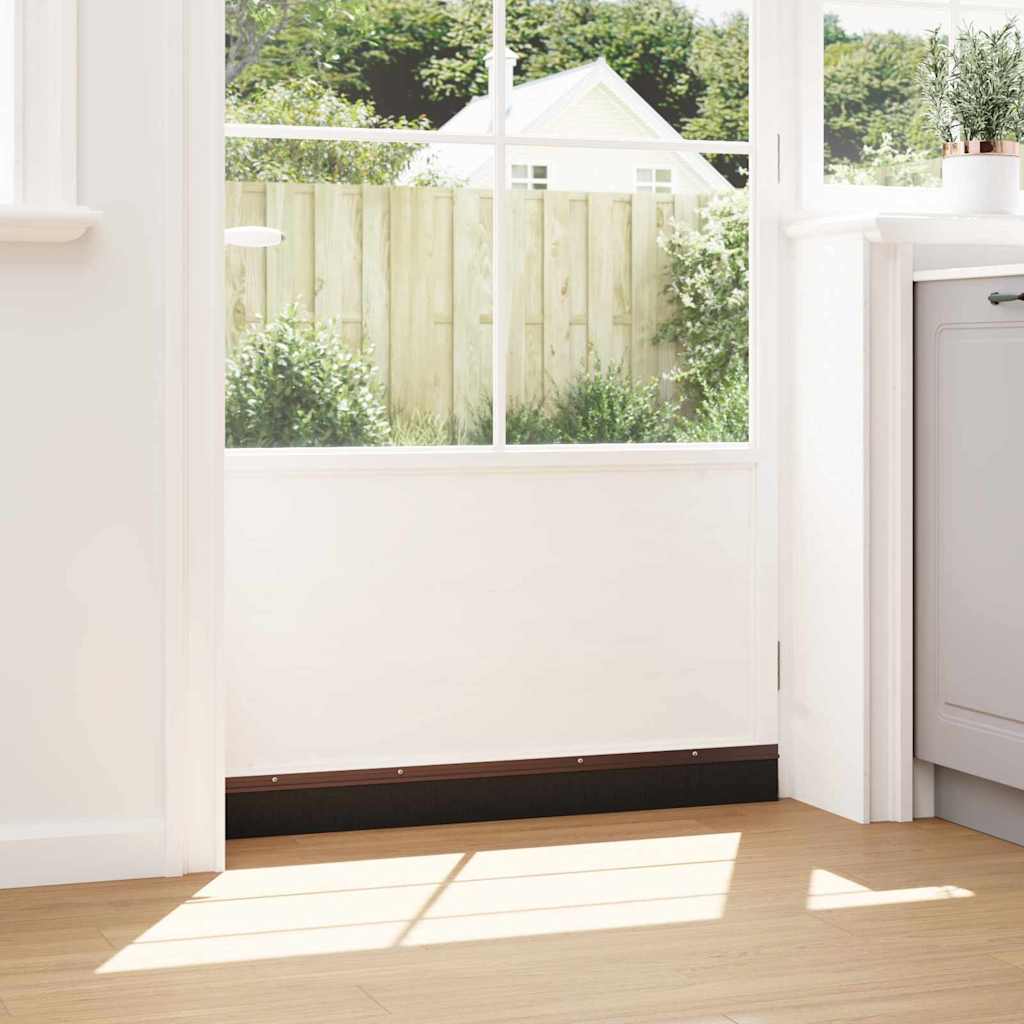 Aufsteck Türbürstendichtungen 2 pcs Braun 100 cm