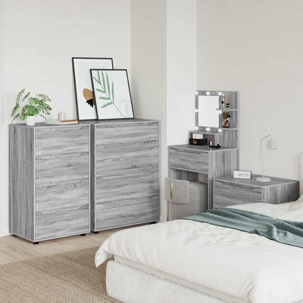 Stauraumschränke 2 pcs Graues Sonoma 60 x 48 x 105 cm