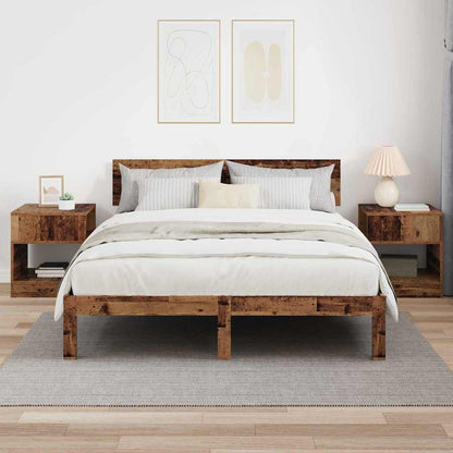 Beistelltisch 2 pcs Altholz 40,5 x 40 x 45 cm Holzwerkstoff