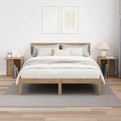 Beistelltisch 2 pcs Artisan-Eiche 37 x 32 x 40 cm Holzwerkstoff