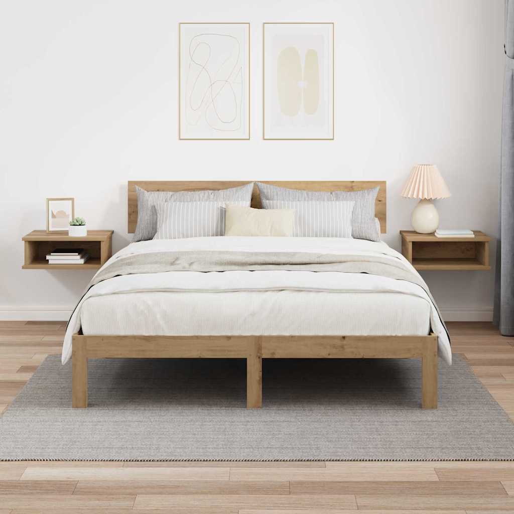 Nachttisch 2 pcs Artisan-Eiche 40 x 31 x 15 cm Holzwerkstoff