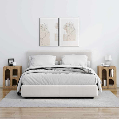 Nachttisch 2 pcs Artisan-Eiche 40 x 35 x 50 cm Holzwerkstoff