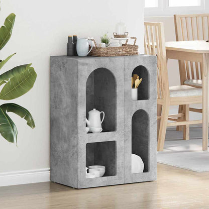 Sideboard Beton Grau 59 x 35 x 80,5 cm Holzwerkstoff