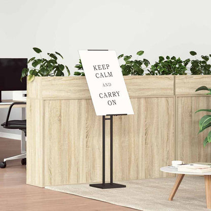 Messestände 2 pcs Schwarz 26,5 x 26,5 x 150 cm Stahl