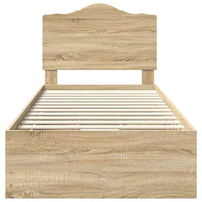 Bettrahmen Sonoma-Eiche 75 x 190 cm Ingenieurs Holz