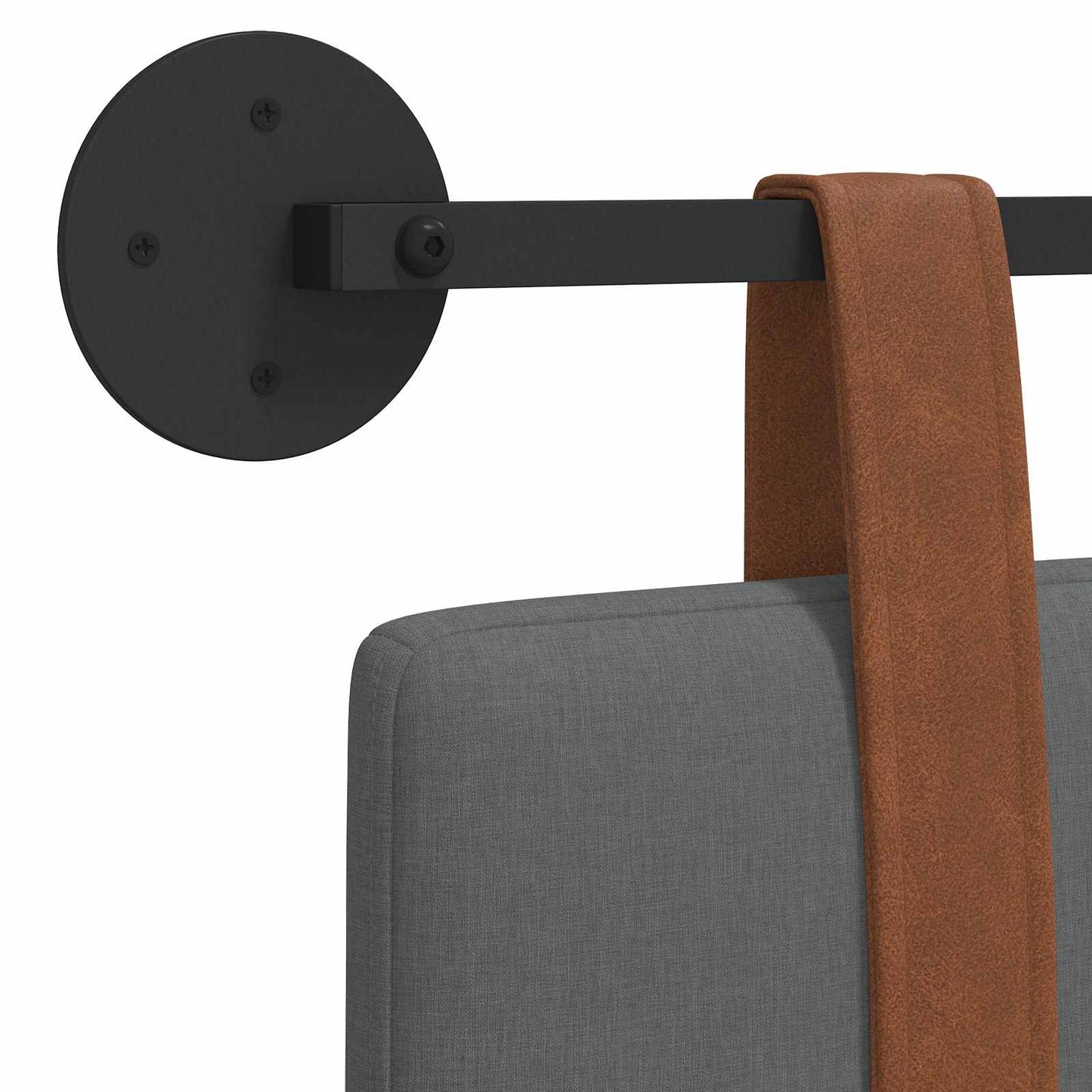 Hängevorderseite Uni Dunkelgrau 130 x 55 x 5 cm Antikes PU