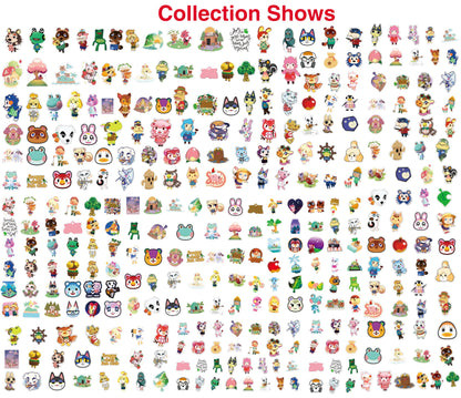 Pounchi Cartoon Animal Game Stickers (200 Pcs) Cute Cartoon PVC Sticker Merchandise Gifts for Party Supplies Decorations Laptop Water Bottle for Teens Kids