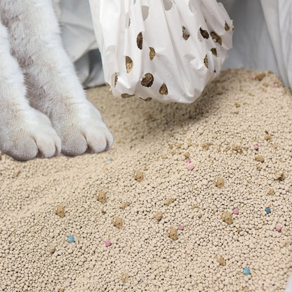 Sifting Cat Litter Box Liners Bags with Holes-Drawstring Scratch Resistant Waste (1, 36x18 Inch (Pack of 7))