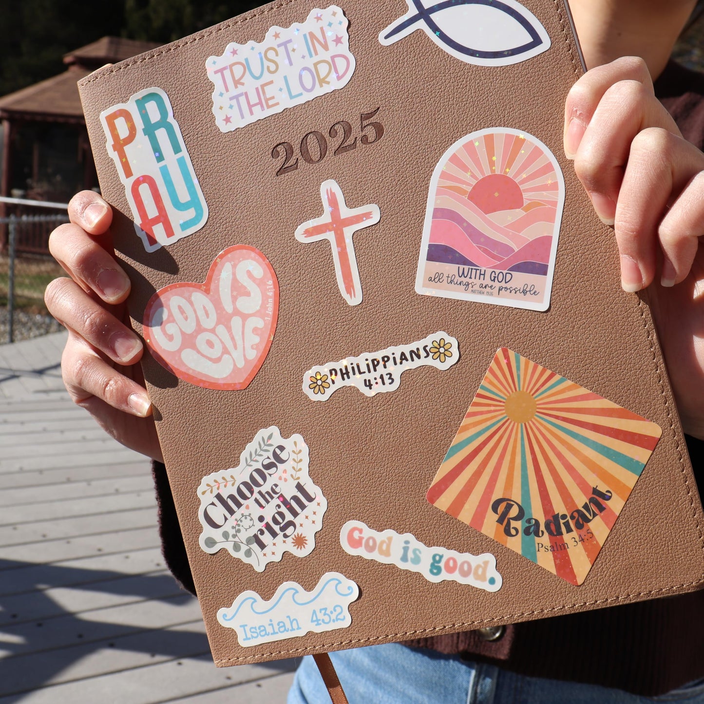 Puraesla 123 PCS Christian Bible Verse Stickers - Scripture Inspiring Journaling & Religious Study Decals for Water Bottles, Laptops, Notebooks - Vinyl Waterproof